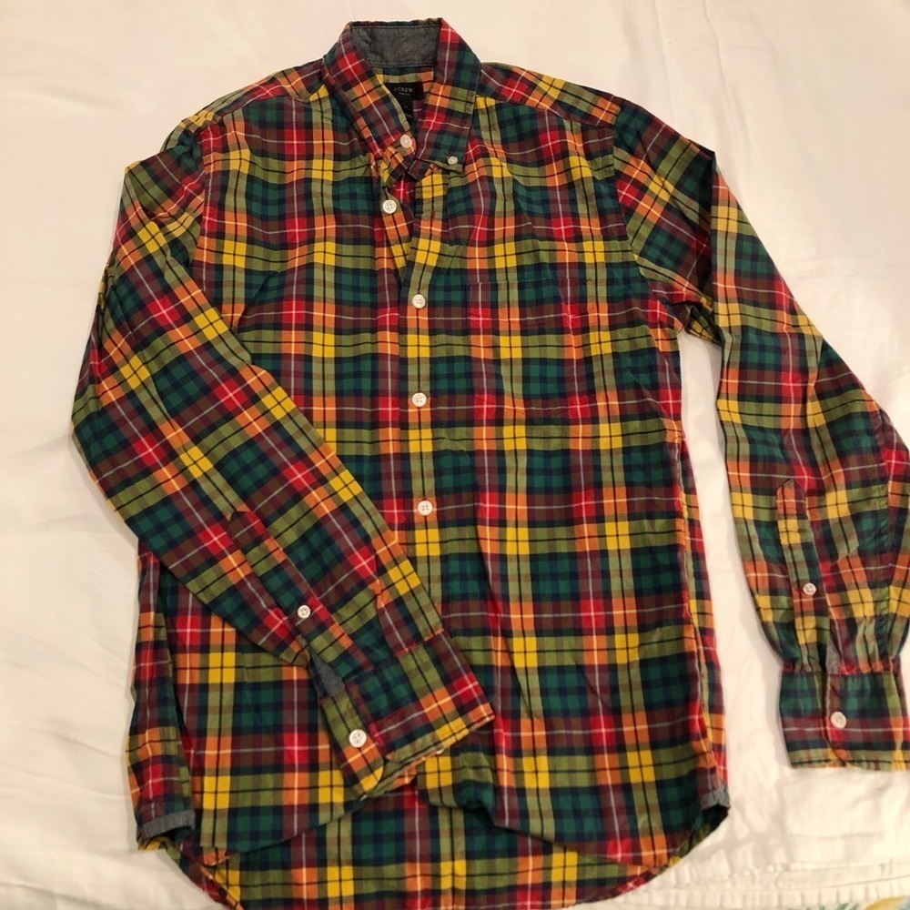 J. Crew Tartan Plaid Long Sleeve Button Down